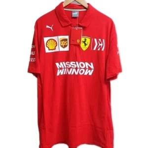 Scuderia Ferrari F1 Team Puma Polo Shirt Short Sleeve Extra Large Red Mens XL - Picture 1 of 9