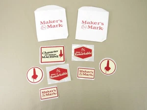 Maker's Mark Whiskey Marken Werbe Aufnäher Posten mit Umschlägen - Bild 1 von 6