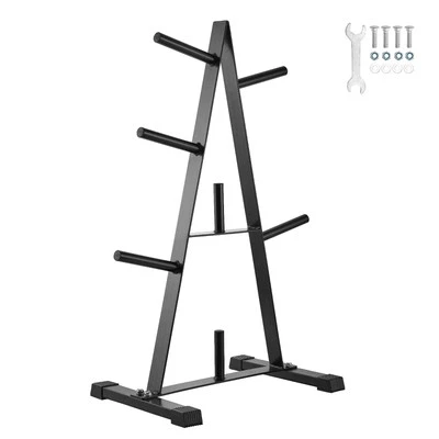 VEVOR Weight Plate Rack Weight Plate Tree Home Gym Barbell Storage Stand 1 inch - Image 1 of 4