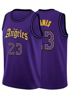 Lebron James #23 Los Angeles Lakers Basketball Jersey Size Small to 3XL - Picture 1 of 5