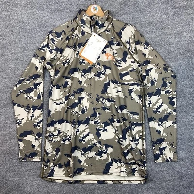ONCA FRESH 1/4 ZIP LONG SLEEVE SHIRT IBEX CAMO SIZE XL OUTDOORS HUNTING NEW - Image 1 of 4