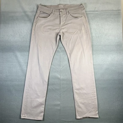 Мужские джинсы Hudson Byron 34 серые с пятью карманами прямые эластичные джинсы сделано в США - Изображение 1 из 4