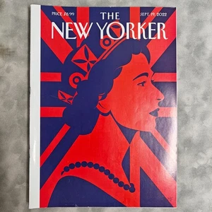 New Yorker Magazine Sept 19 2022 Malika Favre Queen Elizabeth II Cover VG Issue - Picture 1 of 1