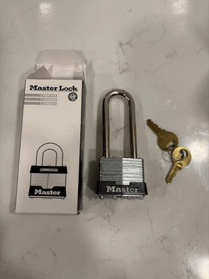 Lot of 4 NIB Master Commercial Padlocks 1KALJ Keyed Alike 8 Keys - Image 1 of 4