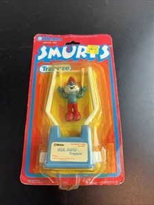 Helm Smurfs Pappa Smurf Trapeze Figure Hong Kong 1981 Vintage Collectible - Picture 1 of 8