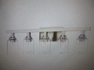 CRAFTMADE Chicago 35.75 in. 5-Light Brushed Polished Nickel Finish Vanity Light - Picture 1 of 4