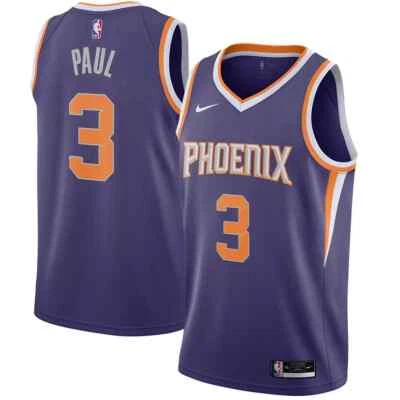 Camiseta deportiva para hombre Nike Phoenix Suns Chris Paul #3 '20 púrpura icono talla 2XL cw3679-572 Foto 1 de 4