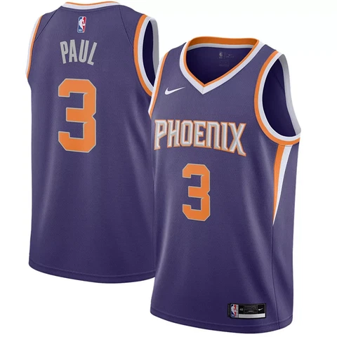 Nike Men’s Phoenix Suns Chris Paul #3 '20 Purple Icon Jersey Size 2XL cw3679-572 Cover