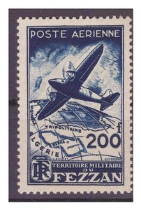 COLONIE OCC. STRANIERE FEZZAN - 1949 POSTA AEREA 200 F. NUOVO ** MNH - Imagen 1 de 1