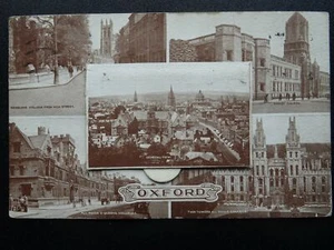 Oxfordshire Novelty Pull-out OXFORD c1924 Postcard by ETW Dennis - Picture 1 of 3