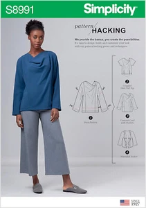 Simplicity 8991 Misses' Tops & Jacket w/options for Design Hacking XXS-XXL New! - Picture 1 of 4