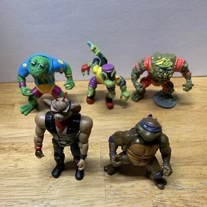 5 Lot Genghis Frog TMNT Mondo Gecko Lizard Donatello Biker Mice Mars Muckman - Picture 1 of 16