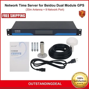 Network Time Server for GPS NTP Server IEEE1588 (30m Antenna+9 Network Port) ot2 - Picture 1 of 9