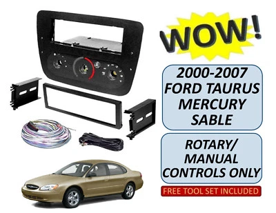 00 01 02 03 04 05 06 07 FORD TAURUS MERCURY SABLE CD CAR RADIO STEREO DASH KIT - Image 1 of 3