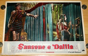fotobusta film SANSONE E DALILA Victor Mature Hedy Lamarr 1954 - Imagen 1 de 1