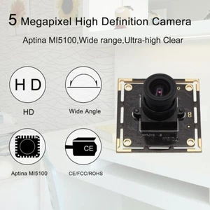 CMOS USB Camera Module 5MP Video Webcam w/ 3.6mm Lens for Android/Linux/Windows - Picture 1 of 11