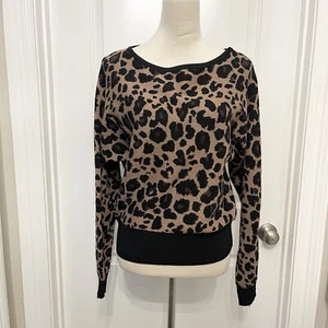 Maglione da donna ghepardo misto viscosa Philosophy manica lunga maglia morbida taglia M nuovo - Foto 1 di 8