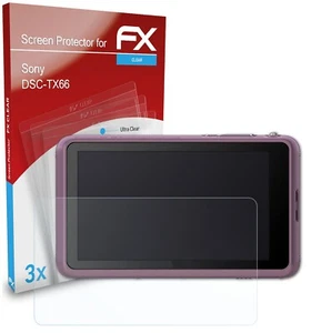 atFoliX 3x Film Protection d'écran pour Sony DSC-TX66 Protecteur d'écran clair - Photo 1 sur 9