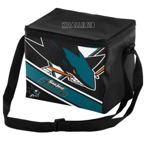 NHL San Jose Sharks Insulated Lunch Bag Cooler (6 pack size) Cover