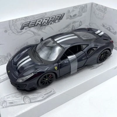 Modellino Auto Bburago 1/24 Ferrari 488 Pista Black - Immagine 1 di 4