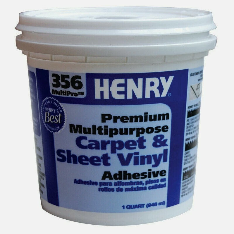Henry Hy356cqt 1 Quart Multipurpose Carpet & Sheet Vinyl Adhesive