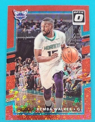 Cartão de basquete 2017-18 Optic /85 Fast Break vermelho #16 Kemba Walker Hornets A8 - Imagem 1 de 2