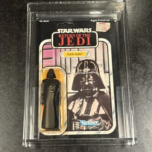 Star Wars ROTJ Darth Vader 1983 vintage Kenner 77 trasero sin usar, en caja Jedi + estuche de calidad - Imagen 1 de 15