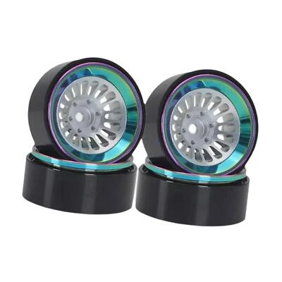 4x RC Wheel Rim Hub Metal 1.3'' for 1:18 1:24 RC SCX24 Crawler Car DIY - Image 1 of 2