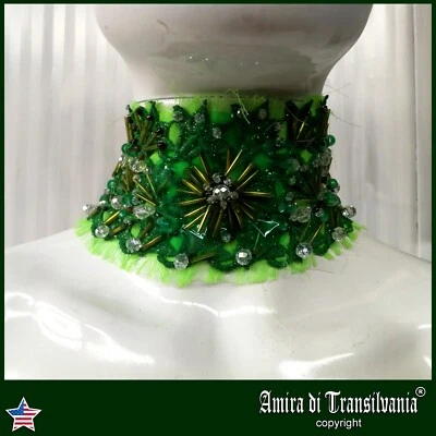 Gargantilla Marie Antoniette Joyería Damas Collar de Lujo Vintage Macramé Bordado Foto 1 de 4