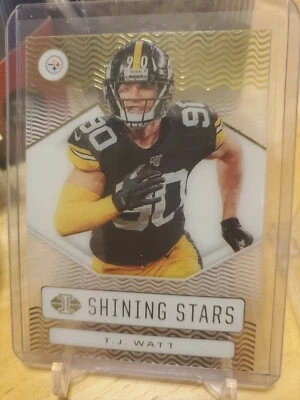 2020 ILLUSIONS TJ WATT SHINING STARS ACETATE INSERT STEELERS BEST PLAYER - Image 1 of 2
