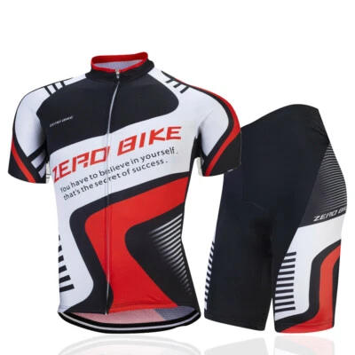 ZEROBIKE Herren Mode Radfahren Radtrikot Jersey Fahrradtrikot & Radhosen Kurzarm Shorts