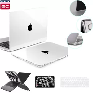 Hard Case for MacBook Air 13" 15'' M4 M3 M2 Keyboard Cover + Screen Protector - Picture 1 of 16