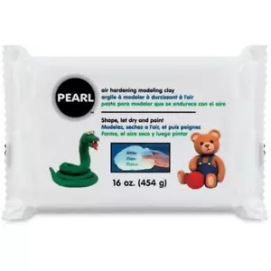 Arcilla de papel perla endurecimiento por aire arcilla de modelado 16 oz (454 g) - blanca - Imagen 1 de 2