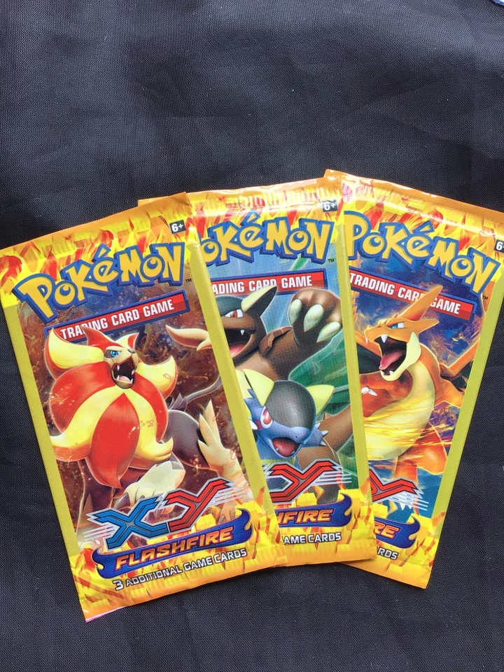 Pokemon Cards: Sealed Flashfire 3 Card Booster Pack - Image 1 of 4