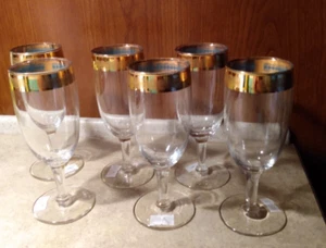 Culver 6 vintage wine glasses mid century - Bild 1 von 9