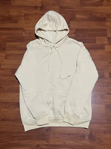 SHEIN EZwear Sudadera con Capucha Beige Sólido Bolsillo Cordón Hombres Talla Pequeña - Imagen 1 de 3