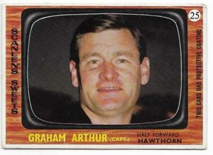 1967 Scanlens (25) Graham ARTHUR Hawthorn #