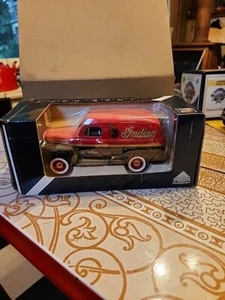 Rare 1/25 LIBERTY CLASSICS INDIAN MOTORCYCLES 1948 FORD BANK RED Hard to find - Picture 1 of 8