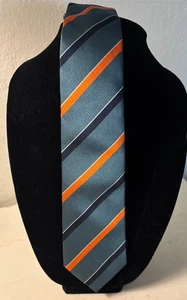 Gestreifte Seidenkrawatte Madelios Paris 55 Zoll lang - Bild 1 von 3