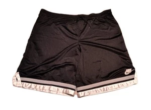 Vtg Nike Basketball Shorts Mens Baggy Y2K Basketball Gray Black Reversible XXL - Picture 1 of 14