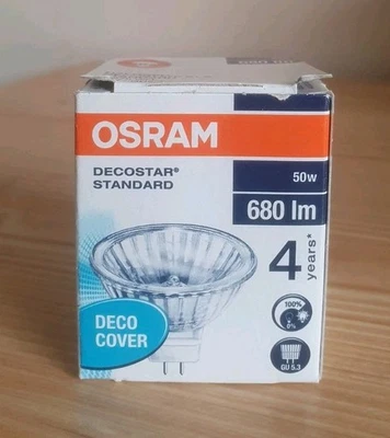 OSRAM Decostar 51 S 50W GU5.3 Light Bulb - Halogen 12w 44870 Wfl 680 Im - Image 1 of 4