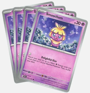 4x Smoochum 075/191 Surging Sparks Pokemon TCG Common Playset - Picture 1 of 1