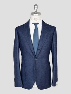 NEU LUIGI BORRELLI BLAUER SCHURWOLLE BLAZER US 38 - EU 48 BOR6 - Bild 1 von 6