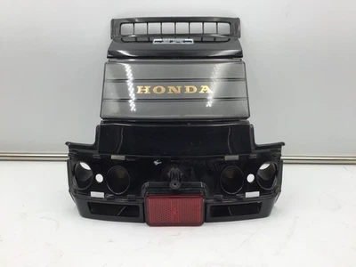Cubierta de carrocería trasera OEM 1987 Honda Elite CH250 80101-KM1-000ZF negro dorado Foto 1 de 4