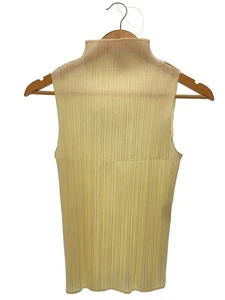 PLEATS PLEASE Issey Miyake ärmellose Bluse elfenbein PP05 JK006 hochgeschlossen Größe 4 - Bild 1 von 6