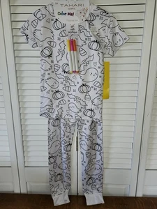 Tahari Girl Color Me! Pyjama Set mit Stoffmarkierungen Mädchen Größe 5/6 Halloween  - Bild 1 von 14