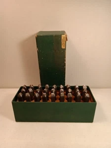 Stamper Vintage 1/4" Stahl Buchstaben Stempelset ganzes Alphabet enthält "&" Markrite  - Bild 1 von 16