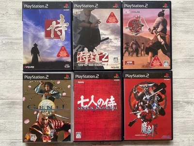 SONY PS2 Way of the Samurai 1 2 & Western & Genji & Seven Samurai & Maken Shao - Image 1 of 4