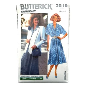 Butterick Sewing Pattern 3619 Misses’ 8-12 Jacket And Dress Below Mid-Calf Uncut - Picture 1 of 3