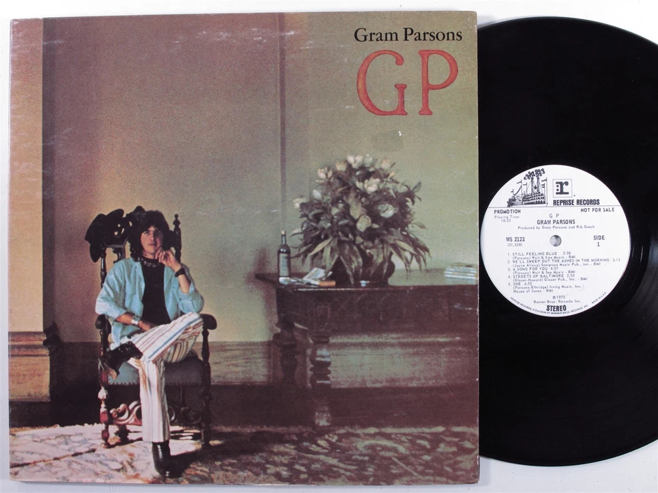GRAM PARSONS GP REPRISE LP VG+ wlp gatefold a - Image 1 of 2